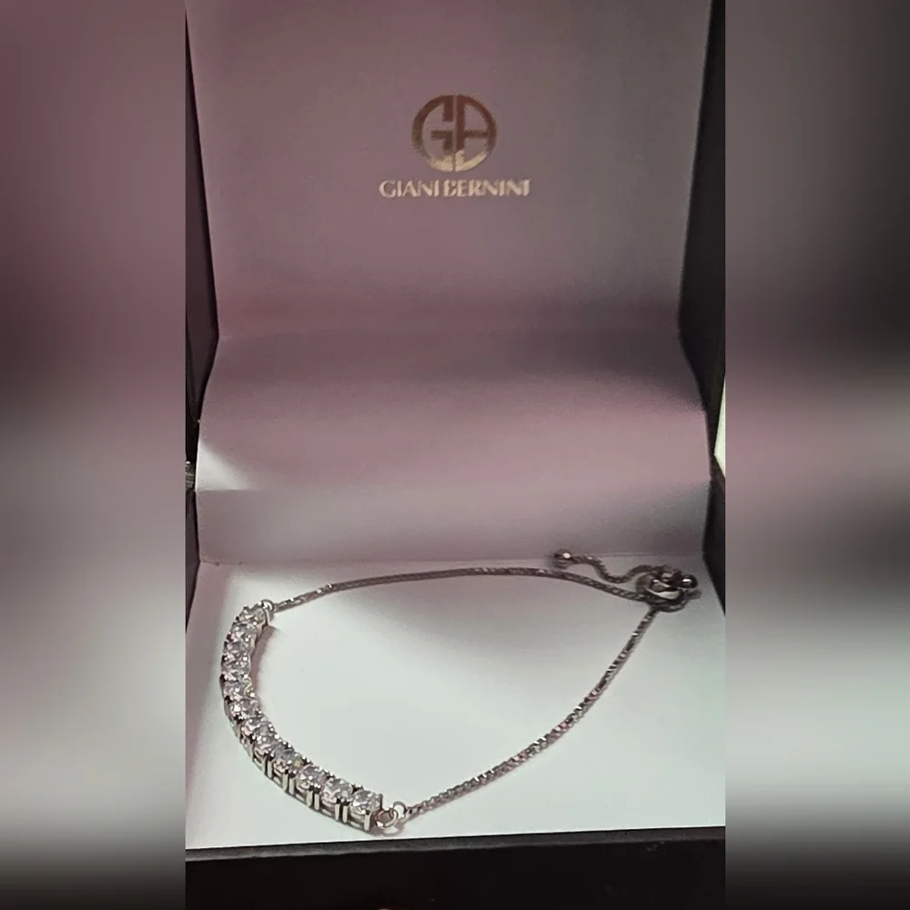 Giani Bernini Cubic Zirconia Bolo Bracelet